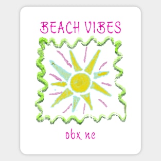 Beach Vibes OBX Outer Banks NC Magnet